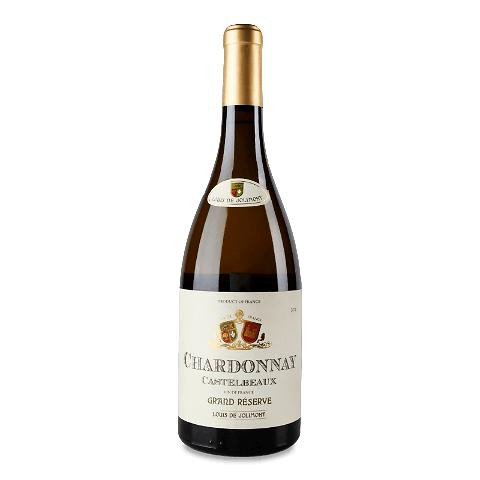 Aujoux Вино  Chardonnay Castelbeaux біле сухе, 0,75 л (3395940100987) - зображення 1