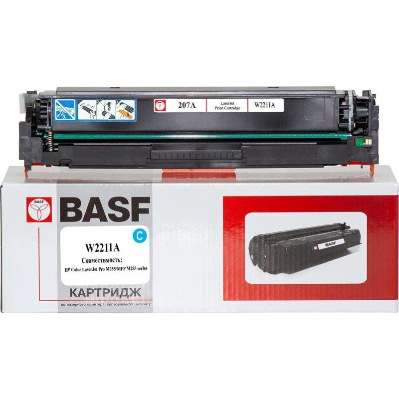 BASF Картридж для HP CLJ M255, MFP M282/M283 W2211A Cyan 1250ст. (KT-W2211A) - зображення 1