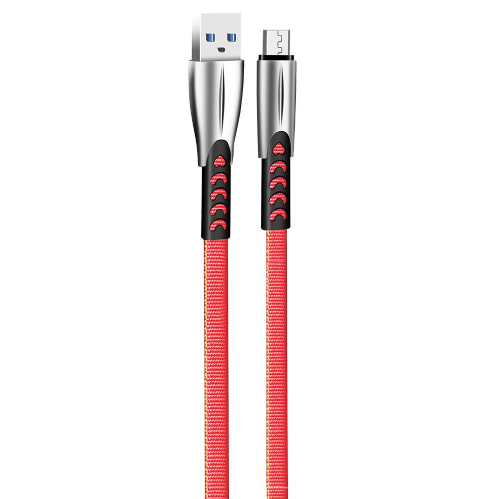 ColorWay Micro-USB Zinc Alloy Red 1m (CW-CBUM011-RD) - зображення 1