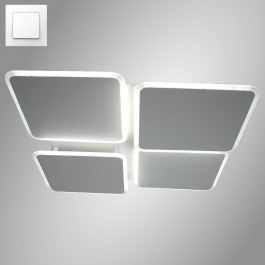 Esllse Керована світлодіодна люстра AERO square 70W 4S-ON/OFF-455х455х60-WHITE/WHITE-220-IP20 (10112)