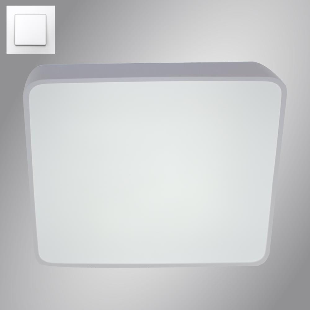 Esllse Керована світлодіодна люстра ONIX 60W S-ON/OFF-450х450х60-WHITE/WHITE-220-IP20 (10116) - зображення 1