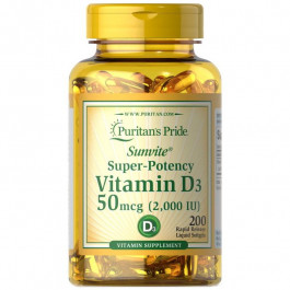   Puritan's Pride Vitamin D3 2000 IU 200 капсул