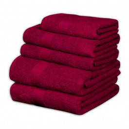 Aisha Home Textile Рушник махровий  50Х90 см, 380г/м2 бордовий (4820190495303)
