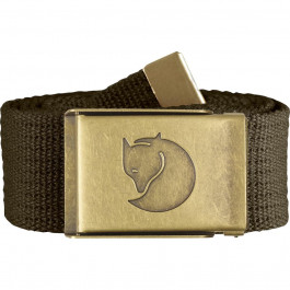 Fjallraven Ремінь  Canvas Brass Belt 4см Dark Olive (77297.633)