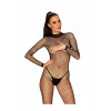 Obsessive Комбінезон у велику сіточку  Bodystocking N121 black XL/XXL (411106) - зображення 1