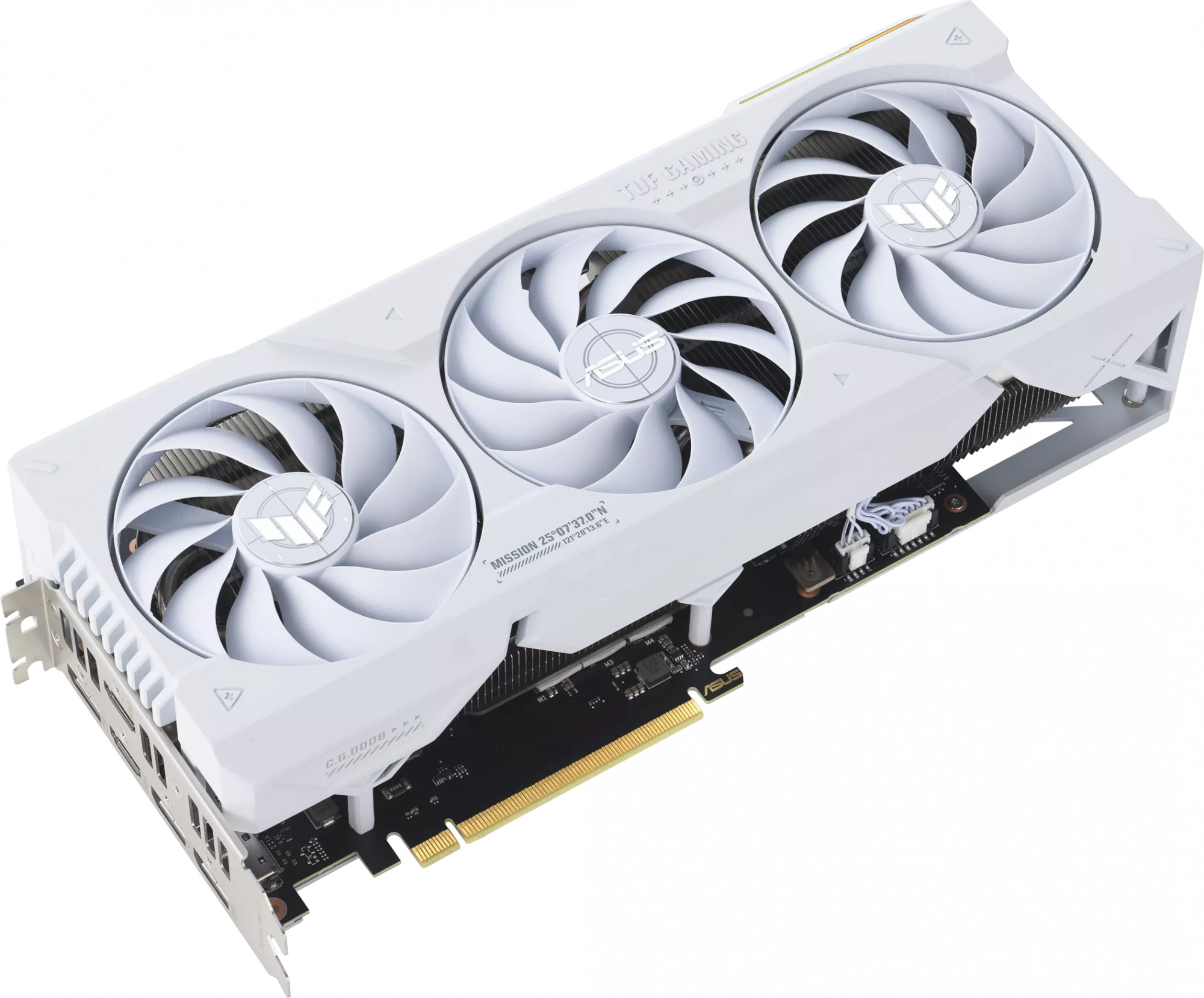 ASUS TUF-RTX4070TIS-O16G-WHITE-GAMING - зображення 1