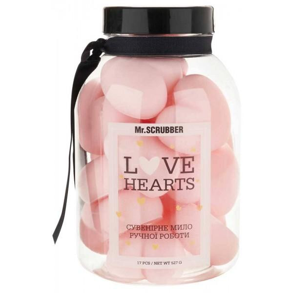 Mr. Scrubber Парфюмированное мыло ручной работы  Love Hearts Pink 17 шт (4820200333687) - зображення 1