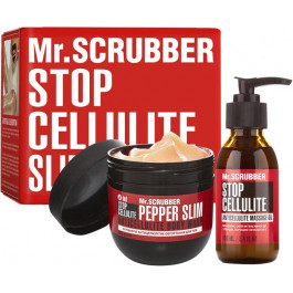 Mr. Scrubber Антицеллюлитный набор  Согревающее обертывание + Массажное масло (4820200331171)