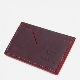 Grande Pelle Визитница  leather-11527 Бордовая