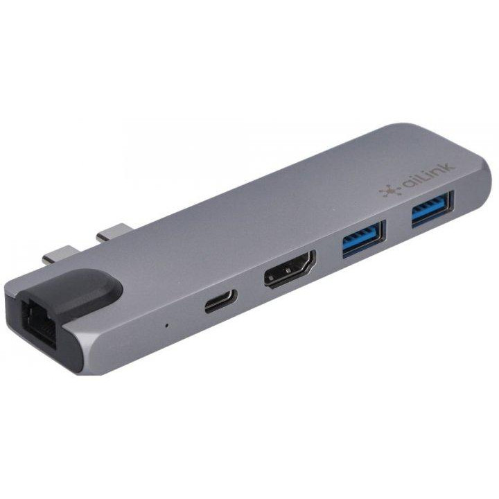 aiLink Aluminium Multi Port 7-in-1 Space Grey (AI-DC501_sg) - зображення 1