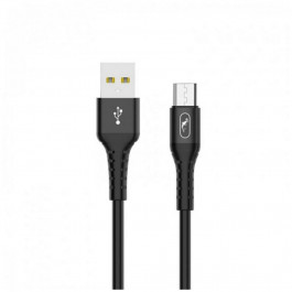 SkyDolphin S05V TPE Frost Line USB to microUSB 1m Black (USB-000553)