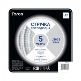 FERON SANAN LS603 60SMD/м 12V IP20 4000К (41446)