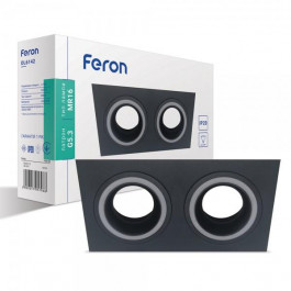 FERON Вбудований неповоротний світильник  DL6142 чорний (01795)