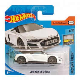   Hot Wheels 2019 Audi R8 Spyder Factory Fresh 1:64 GHB28 White