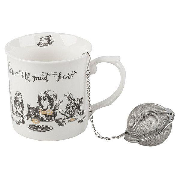 V&A Кружка для чаю з ситечком Alice in Wonderland 400мл VA5200024 - зображення 1