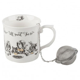 V&A Кружка для чаю з ситечком Alice in Wonderland 400мл VA5200024