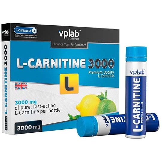 VPLab L-Carnitine 3000 7x25 ml Lemon - зображення 1