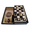 Madon Шахи шашки нарди набір універсальний  143 дерев'яний 35х35 см - зображення 2