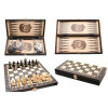 Madon Шахи шашки нарди набір універсальний  143 дерев'яний 35х35 см - зображення 3