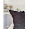 LiMaSo Наволочка двостороння льон з бавовною сіра з чорним  NVP07 45х45 см - зображення 6