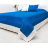 LiMaSo Покривало на ліжко синє з білим та дві наволочки  NIKKO002-061SN-M 160х220 см - зображення 2