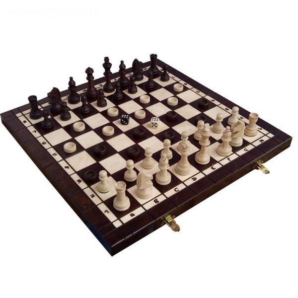 Madon Комплект шахматы/шашки/нарды 40.5х40.5 см (с-141) - зображення 1