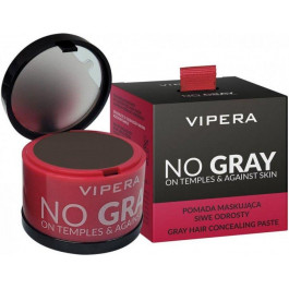 Vipera Тонуюча пудра-коректор  No Gray для зафарбовування сивини та відростків волосся №02 темно-коричнева 