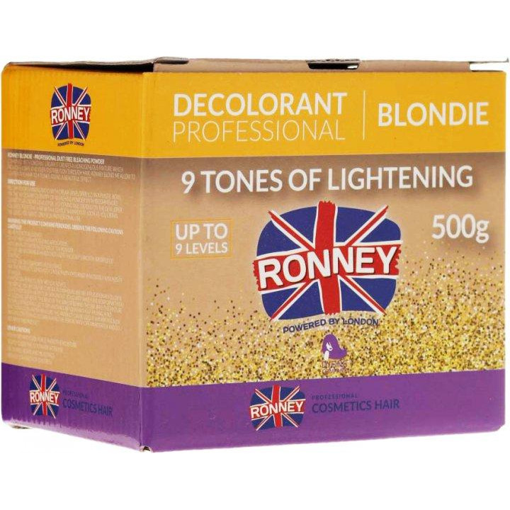 Ronney Освітлювальна пудра для волосся  Professional Decolorant Professional Blondie 9 тонів 500 г (5060589 - зображення 1