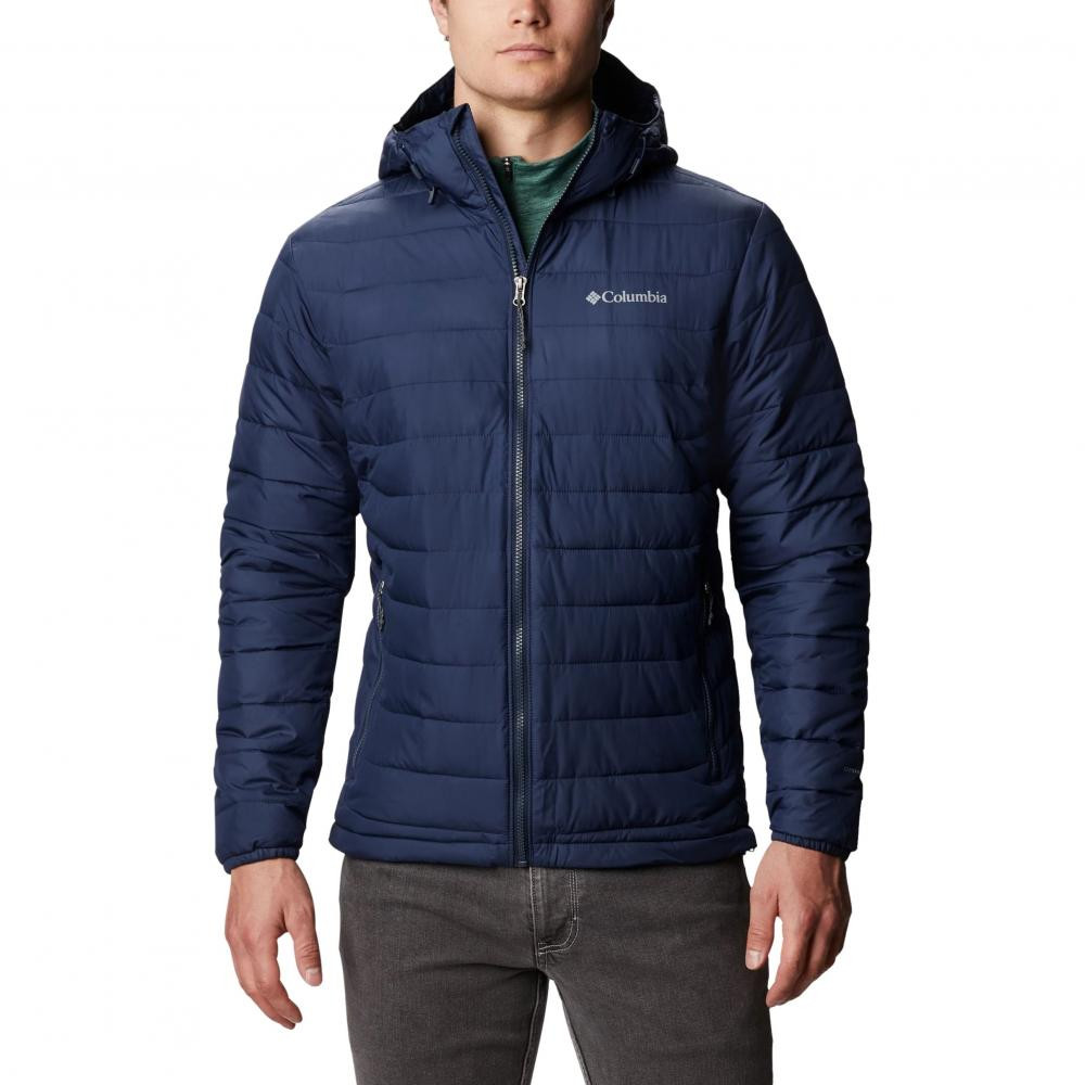 Columbia Куртка  Powder Lite Hooded Jacket - Collegiate Navy S Синий - зображення 1