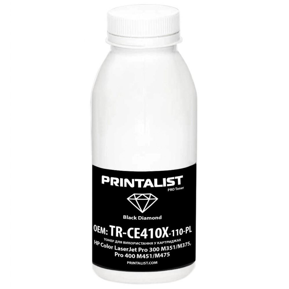 Printalist Тонер HP CLJ Pro 300 M351/M375, Pro 400 M451/M475, 110г Black (TR-CE410X-110-PL) - зображення 1
