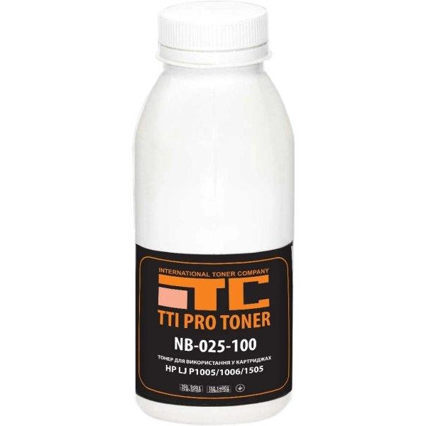 TTI Тонер HP LJ P1005/1006/1505, 100г Black (NB-025-100) - зображення 1