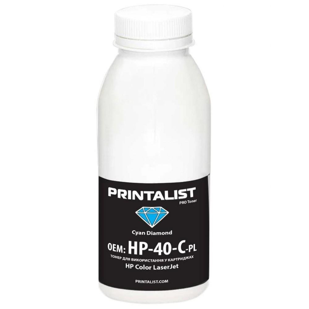 Printalist Тонер HP CLJ Universal 40г Cyan (HP-40-C-PL) - зображення 1