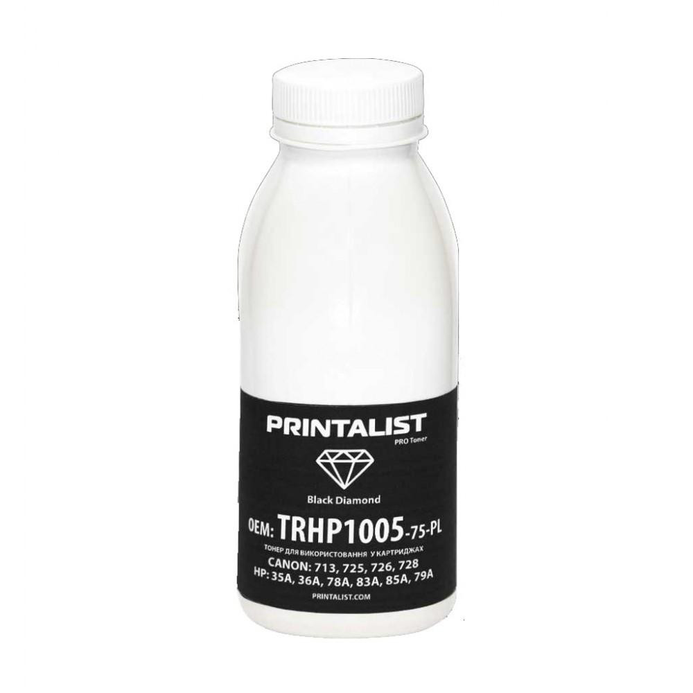 Printalist Тонер HP LJ P1005/1006/ 1505, 75г Black (TRHP1005-75-PL) - зображення 1