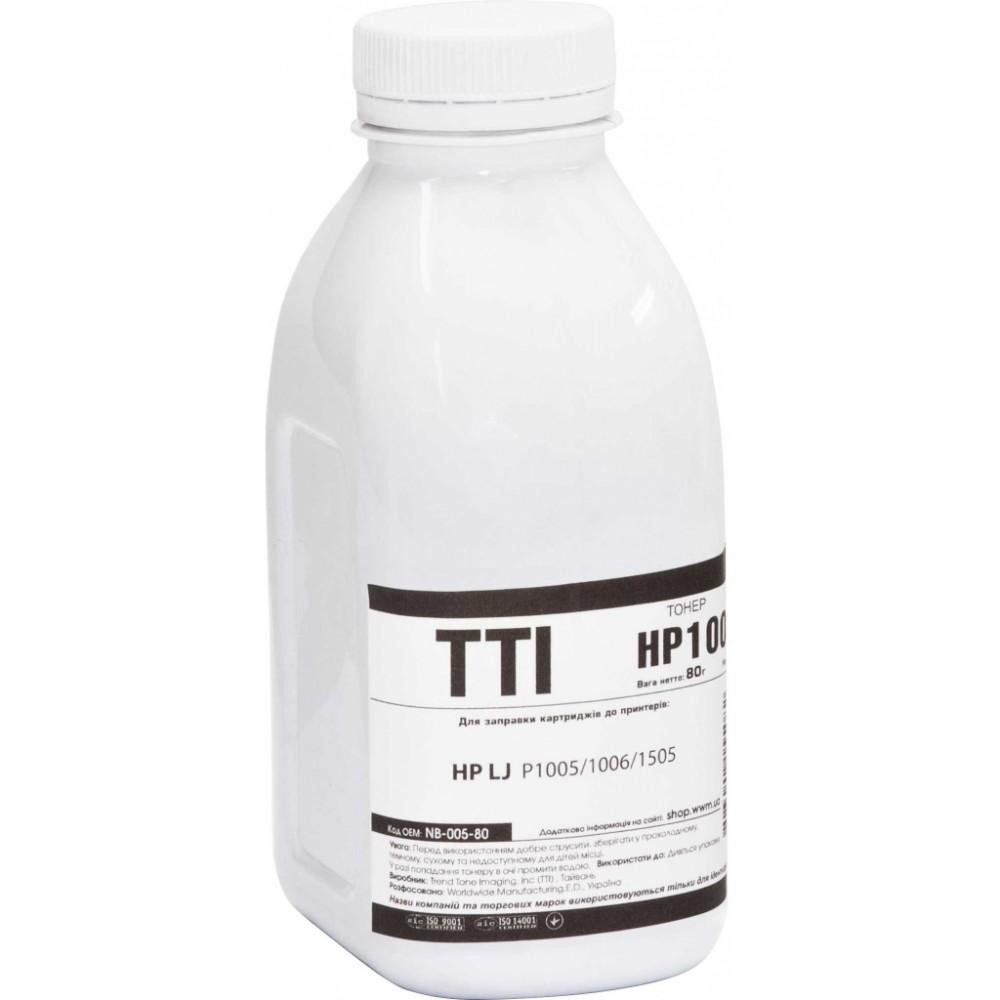 TTI Тонер для HP LJ P1005 /1006 /1505 бутль 80г Black NB-005 - зображення 1