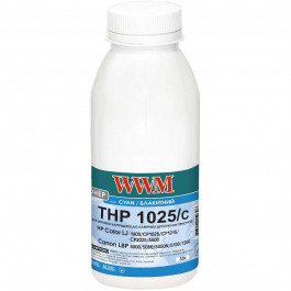 WWM Тонер THP 1025/c для HP CLJ CP1025 бутль 35г Cyan (HP1025C)
