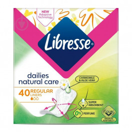 Libresse Прокладки гігієнічні  Natural Care Pantyliners Normal 40шт