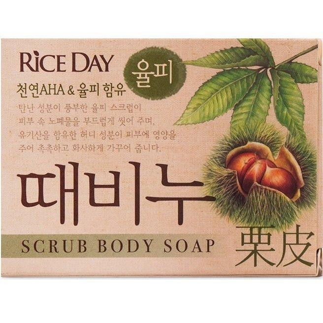 Lion Мило-скраб для тіла  Rice Day Scrub Body Chestnut Soap 100г - зображення 1