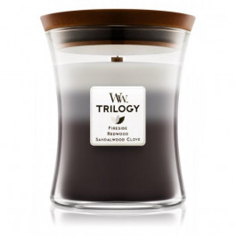 WoodWick Ароматична свічка з тришаровим ароматом  Medium Trilogy Warm Woods 275 г (92911E)