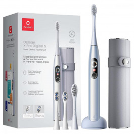 Oclean X Pro Digital Set Electric Toothbrush Glamour Silver (6970810552584)