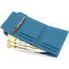 Marco Coverna Синій жіночий гаманець маленького розміру із натуральної шкіри на магніті  68640 - зображення 2