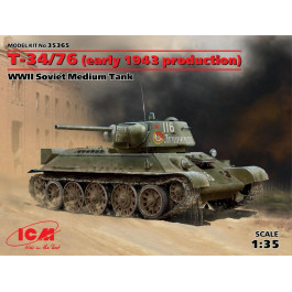 ICM Советский средний танк T-34/76 производство начала 1943 г. (ICM35365)