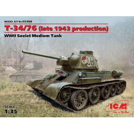 ICM Советский средний танк Т-34/76 производства конца 1943 г. (ICM35366)