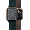 Njord Salmon Leather Strap for Watch 49/45/44/42mm, Dark Green (SL14122) - зображення 4