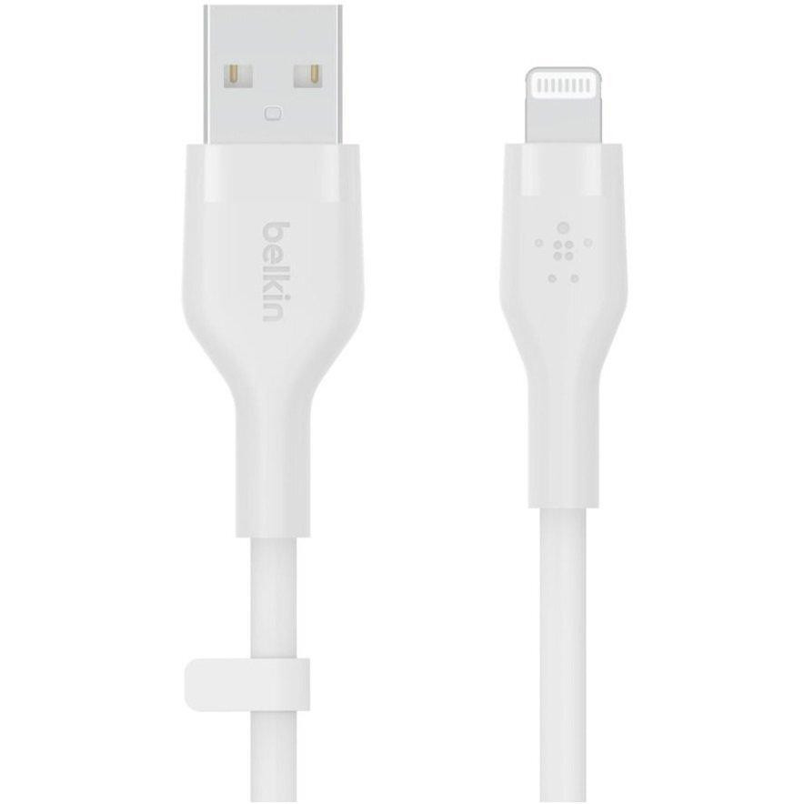 Belkin Flex USB-A - Lightning White 1m (CAA008BT1MWH) - зображення 1