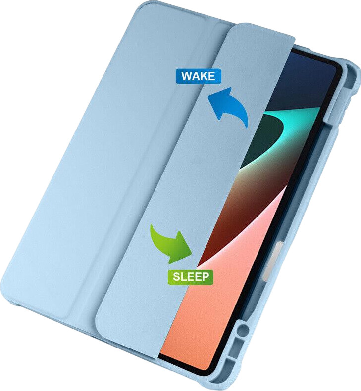 BeCover Чохол-книжка Soft Edge з кріпленням для стілусу для Xiaomi Mi Pad 5/5 Pro Light Blue (708365) - зображення 1