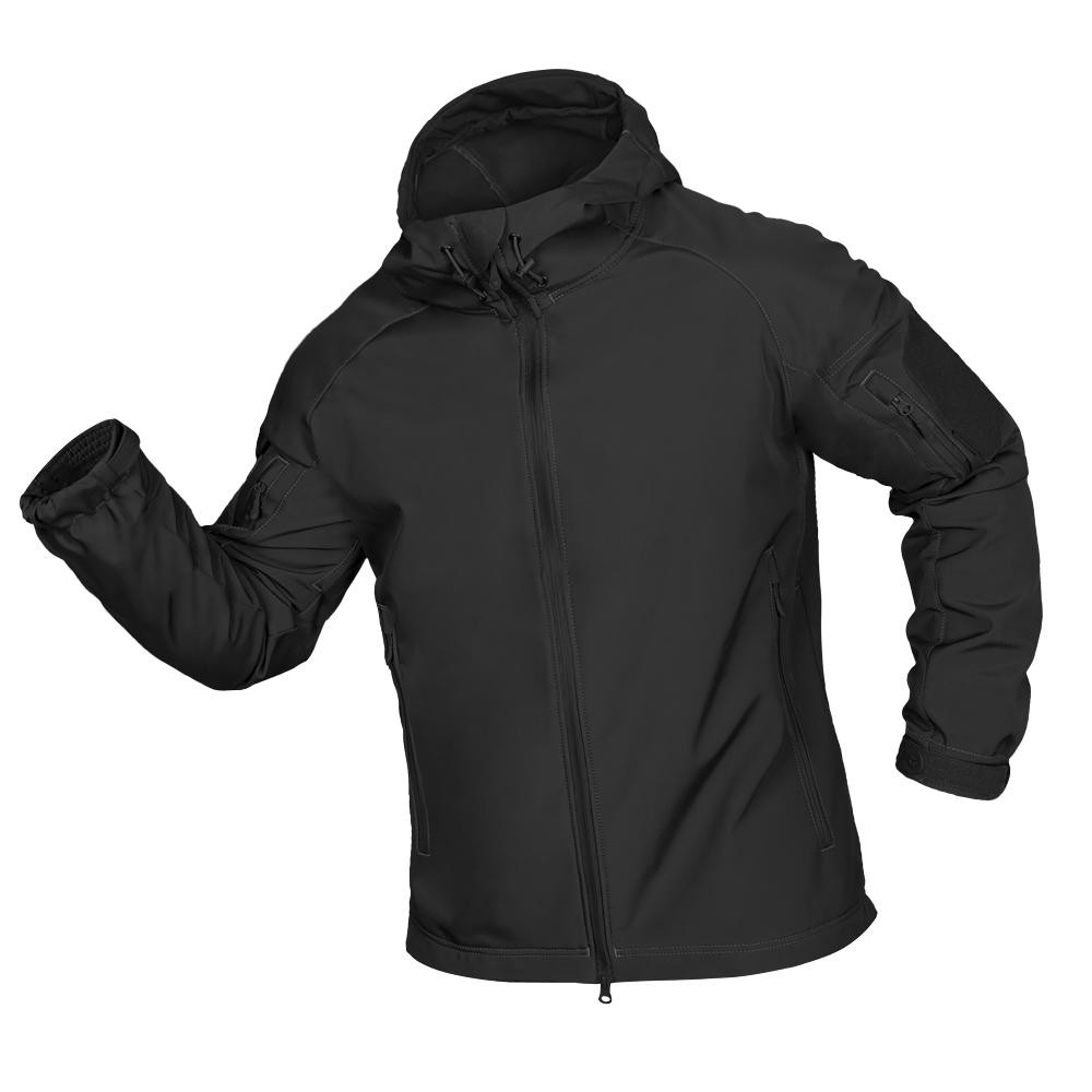 Camotec Куртка Stalker SoftShell Чорна (7226), M - зображення 1