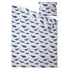 IKEA BLAVINGAD Підковдра та наволочка візерунок кит синій/білий 150x200/50x60 см (205. - зображення 5