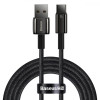 Baseus Tungsten Gold Fast Charging Data Cable USB to Type-C 100W 1m Black (CAWJ000001) - зображення 1