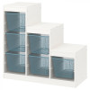 IKEA TROFAST(094.808.68) стелаж з контейнерами, білий/сіро-блакитний - зображення 1