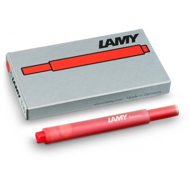 LAMY Набор чернильных картриджей  T10 5 шт Красный (4014519020769) - зображення 1